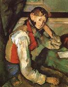 Boy in a Red waiscoat Paul Cezanne